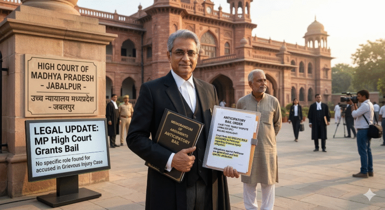 Anticipatory Bail Granted Despite Grievous Injury Allegation: MP High Court Finds No Specific Role Assigned to Accused in Family Dispute Case