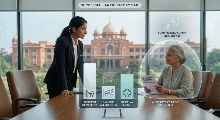 Anticipatory Bail Granted to Mother-in-Law in Dowry Death Case: MP High Court Weighs Affidavit of Deceased’s Parents, Omnibus Allegations and One-Month Delay in FIR