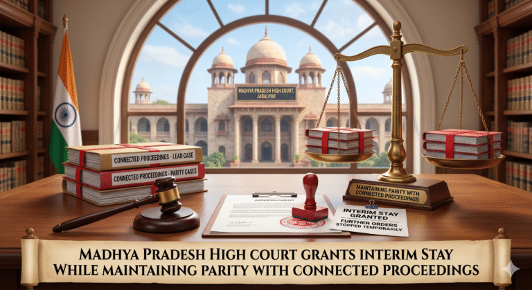 Madhya Pradesh High Court Grants Interim Stay While Maintaining Parity with Connected Proceedings